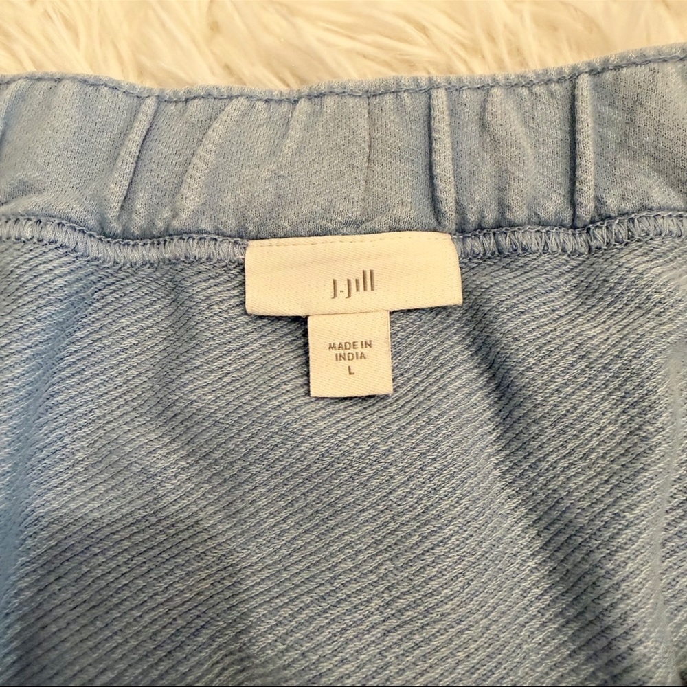 J. Jill Light Blue Casual Drawstring Skirt cute and comfy - Picture 5 of 10